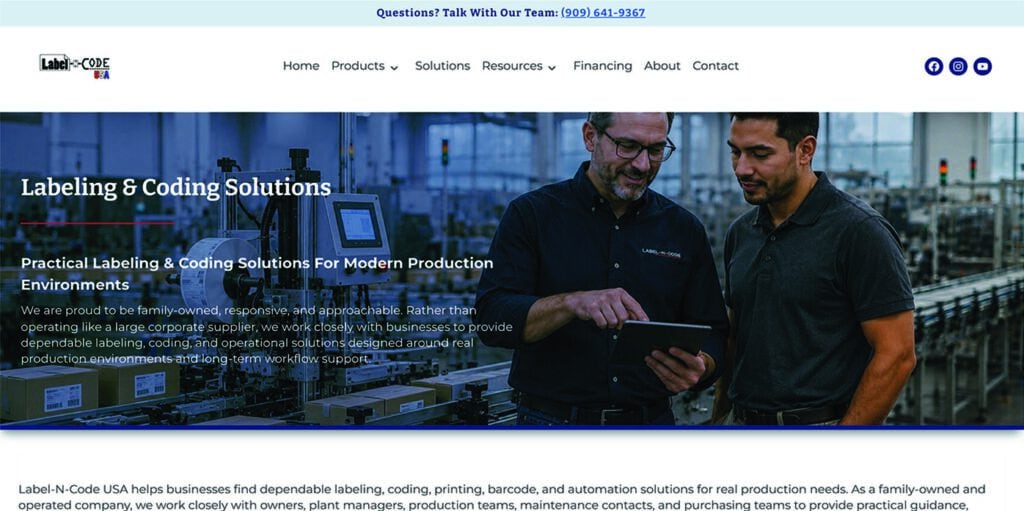 Label N Code USA's new site