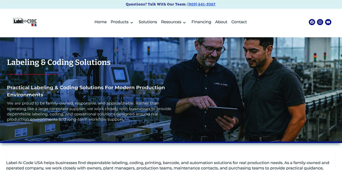 Label N Code USA's new site